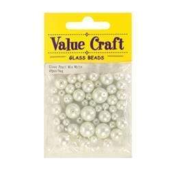 AussieSuperStore Jewellery Making Supplies Glass Pearl White Glass Pearl White | Jewellery Making Beads 9331468017394 VCGPMXWH